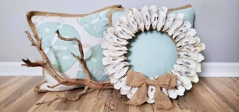 Craft a silver leaf wreath, Charleston SC